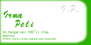 irma peli business card